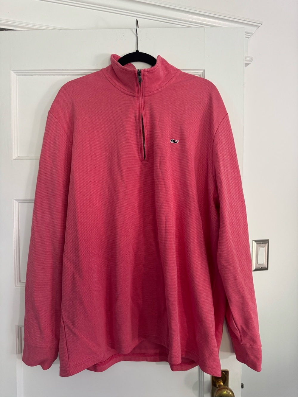 Vineyard Vines salmon Quarter-Zip Pullover